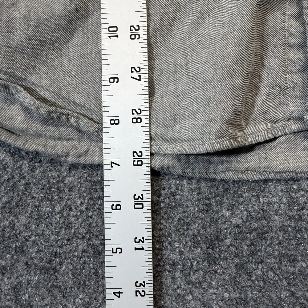 J.Crew Classic Men's XL Gray Herringbone Cotton Button Down Long Sleeve Shirt
